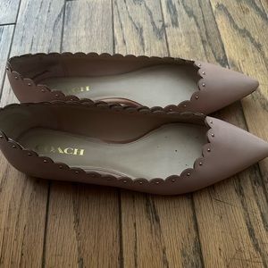 Pink Coach flats